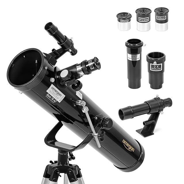 Telescopio Omegon N 76/700 sulla sua montatura altazimutale AZ-1
