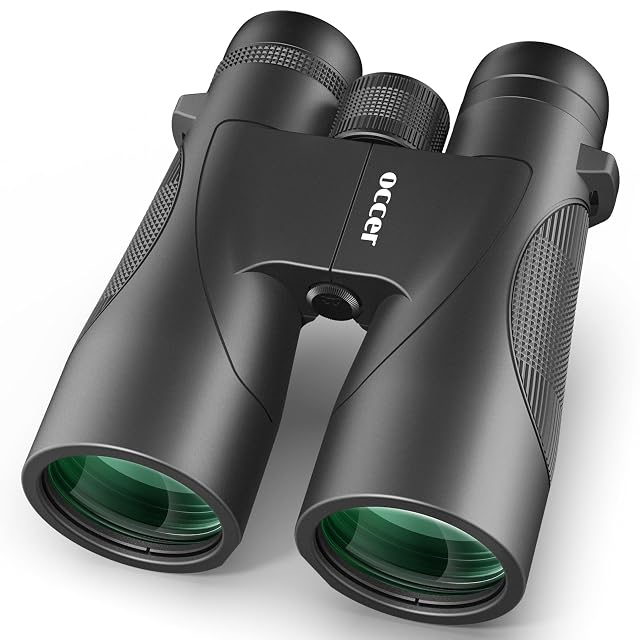 Binocolo occer 12x50 con la sua custodia e la tracolla