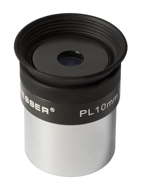 Oculare Plössl Bresser da 10 mm con paraocchio in gomma e custodia