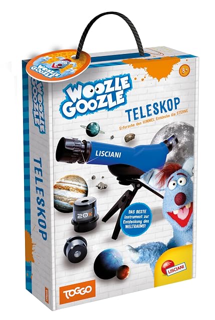Telescopio per bambini Lisciani Woozle Goozle con valigetta e treppiede da tavolo