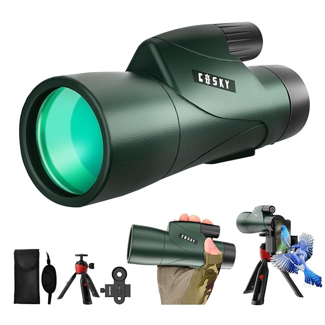 Monocolo Gosky Piper 12×55 con il suo adattatore per smartphone