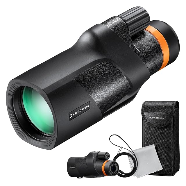 Monocolo K&F Concept 12×50 con impugnatura in gomma zigrinata