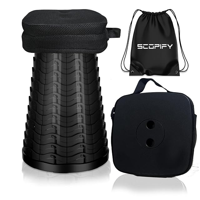 Sgabello da osservazione telescopico SCOPIFY con cuscino e borsa