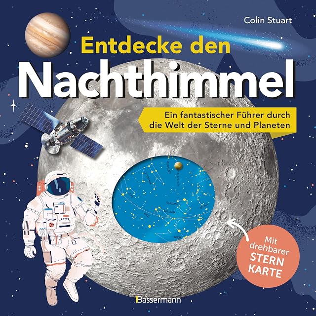 Libro guida al cielo notturno con planisfero girevole