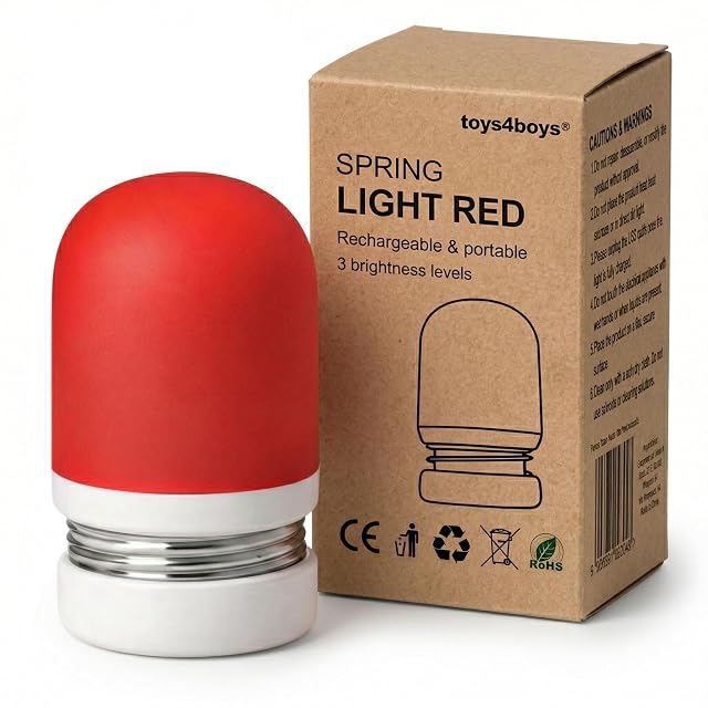 Luce notturna rossa regolabile Toys4Boys da 630 nm