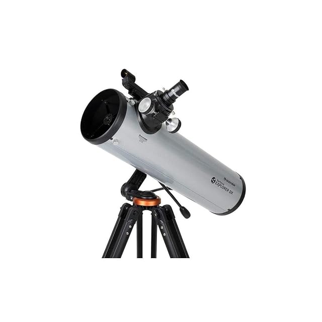 Celestron StarSense Explorer DX 130 con uno smartphone nel suo supporto