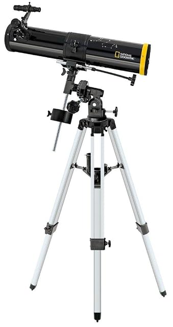 Riflettore National Geographic 76/700 EQ con il supporto per smartphone montato